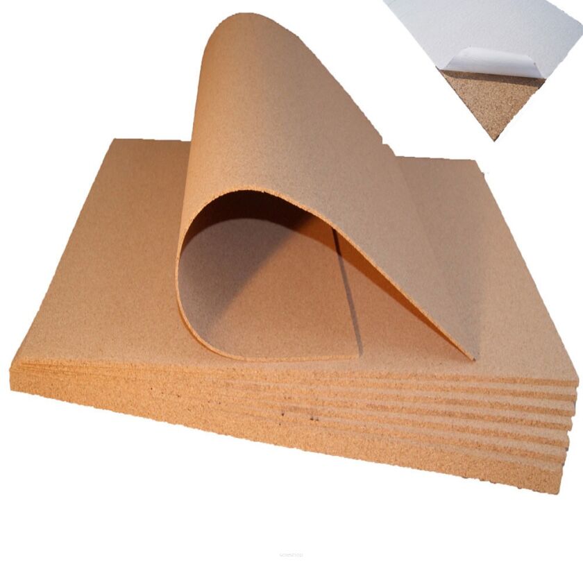 Zelfklevend kurkbord 915x610x12mm grove korrel