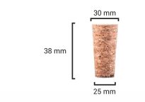 Flessenkurk 38x30/ 25mm - 50 stuks - 2
