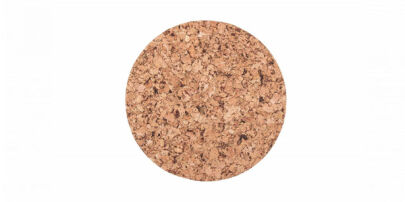 Ronde onderzetter van kurk medium decor 20cm - set van 4 stuks