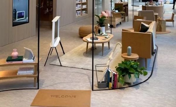 De eerste fysieke winkel van Google die is ingericht met natuurlijke kurk.