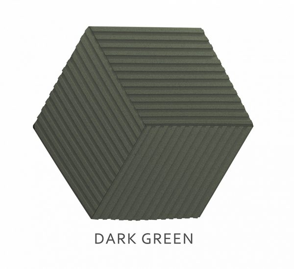 3D Wandpanelen Stripe Donker Groen